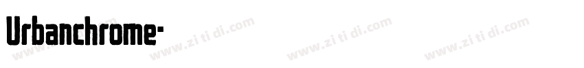 Urbanchrome字体转换