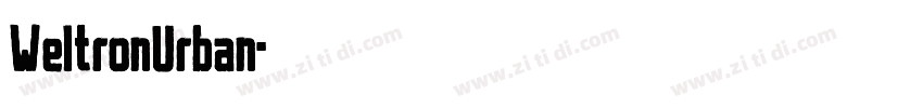 WeltronUrban字体转换