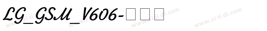 LG_GSM_V606字体转换
