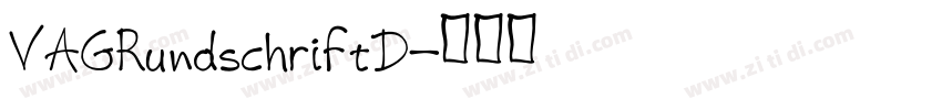 VAGRundschriftD字体转换