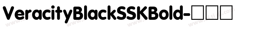 VeracityBlackSSKBold字体转换