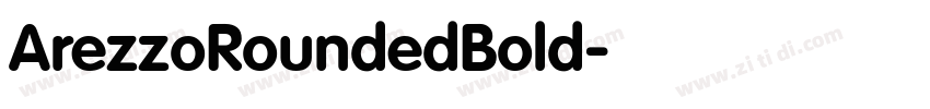 ArezzoRoundedBold字体转换