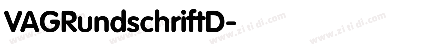 VAGRundschriftD字体转换