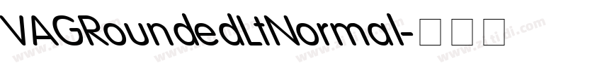 VAGRoundedLtNormal字体转换