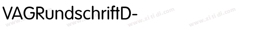 VAGRundschriftD字体转换
