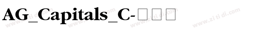 AG_Capitals_C字体转换