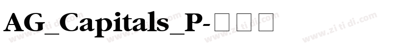 AG_Capitals_P字体转换