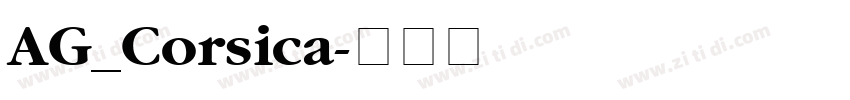 AG_Corsica字体转换