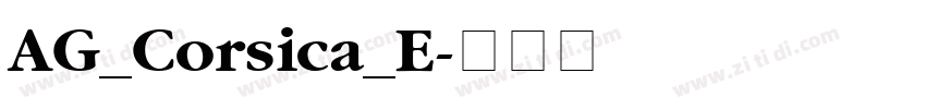 AG_Corsica_E字体转换