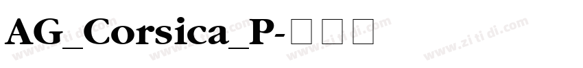 AG_Corsica_P字体转换