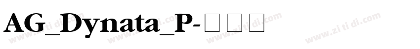 AG_Dynata_P字体转换
