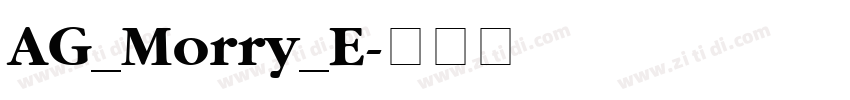 AG_Morry_E字体转换
