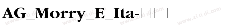 AG_Morry_E_Ita字体转换