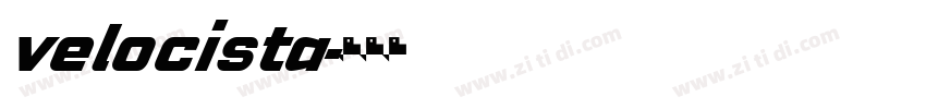 velocista字体转换