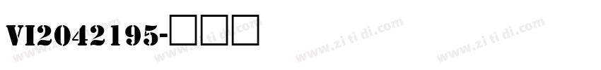 Vi2042195字体转换