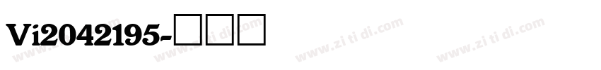 Vi2042195字体转换