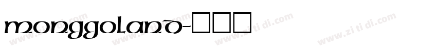 monggoland字体转换