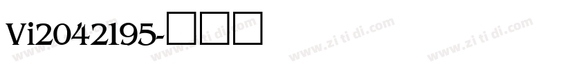 Vi2042195字体转换