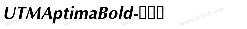 UTMAptimaBold字体转换