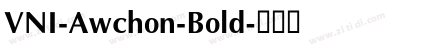 VNI-Awchon-Bold字体转换