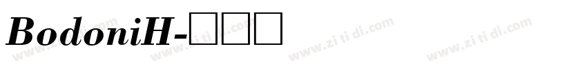 BodoniH字体转换
