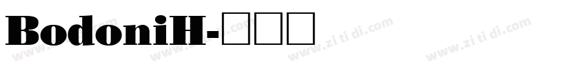 BodoniH字体转换