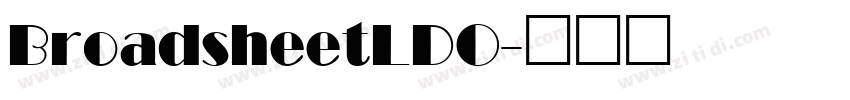 BroadsheetLDO字体转换