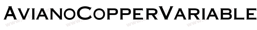 AvianoCopperVariable字体转换