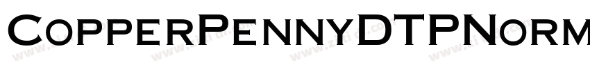 CopperPennyDTPNormal字体转换