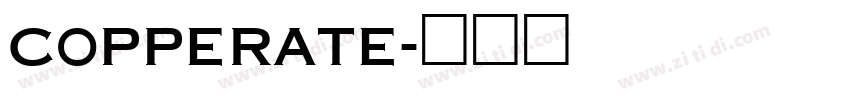 copperate字体转换