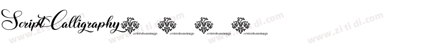 ScriptCalligraphy字体转换