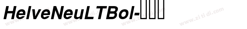 HelveNeuLTBol字体转换