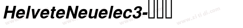 HelveteNeuelec3字体转换
