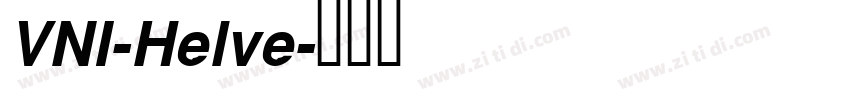 VNI-Helve字体转换