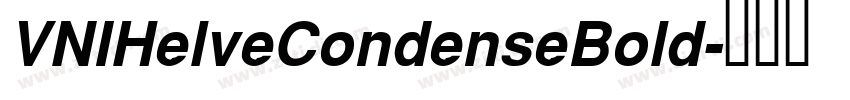 VNIHelveCondenseBold字体转换