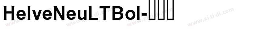 HelveNeuLTBol字体转换