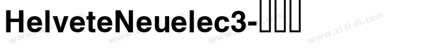 HelveteNeuelec3字体转换