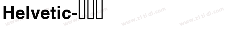 Helvetic字体转换
