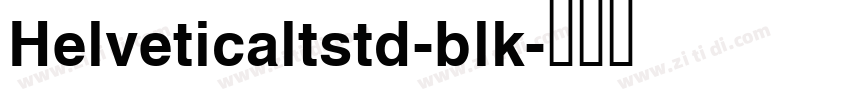 Helveticaltstd-blk字体转换