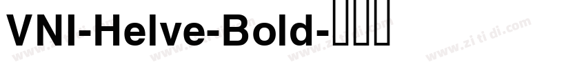 VNI-Helve-Bold字体转换