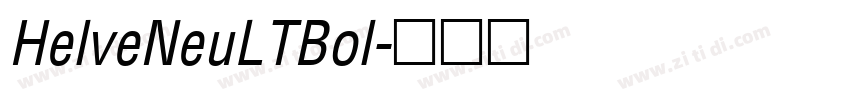 HelveNeuLTBol字体转换