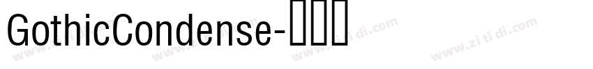 GothicCondense字体转换
