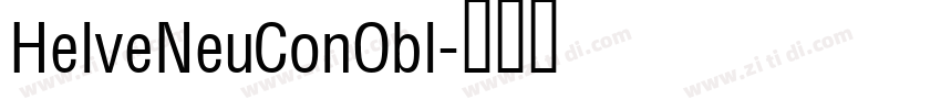 HelveNeuConObl字体转换