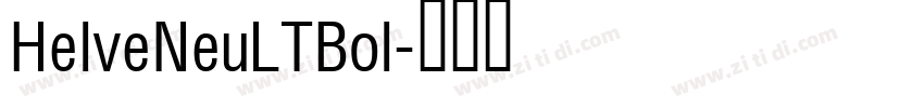 HelveNeuLTBol字体转换