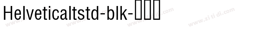 Helveticaltstd-blk字体转换