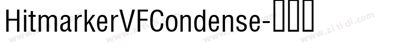 HitmarkerVFCondense字体转换