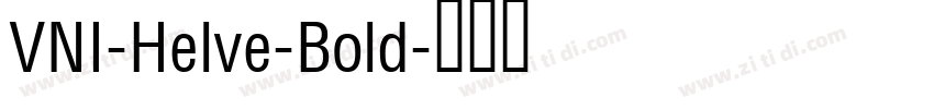 VNI-Helve-Bold字体转换