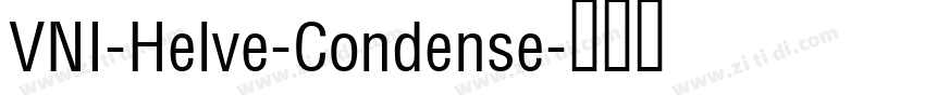 VNI-Helve-Condense字体转换