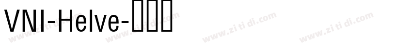 VNI-Helve字体转换