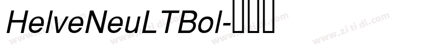 HelveNeuLTBol字体转换
